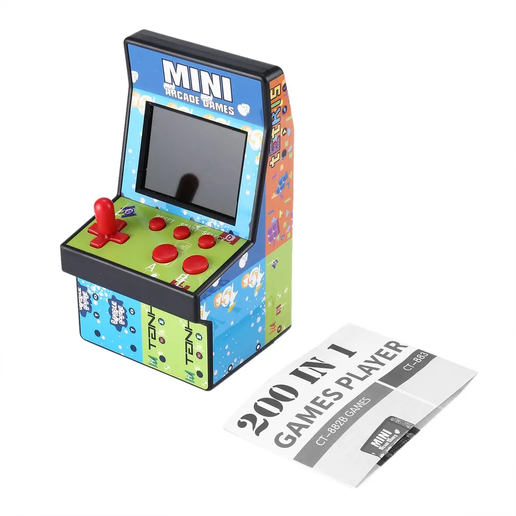 

200 In 1 Mini Arcade Handheld 8 NES Game Console Single Rocker Single Rocker Game Console Children's Gift Educational Toys