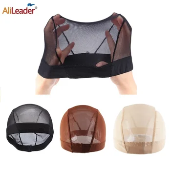 

AliLeader L/S Glueless Hair Net Wig Liner Cheap Wig Caps For Making Wigs Spandex Elastic Mesh Dome Cap Materials For Wigs Making