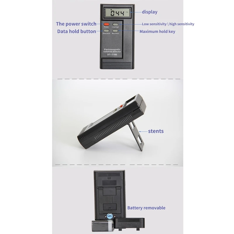 DT-1180 ЖК-цифровой детектор электромагнитного излучения EMF метр Дозиметр Тестер