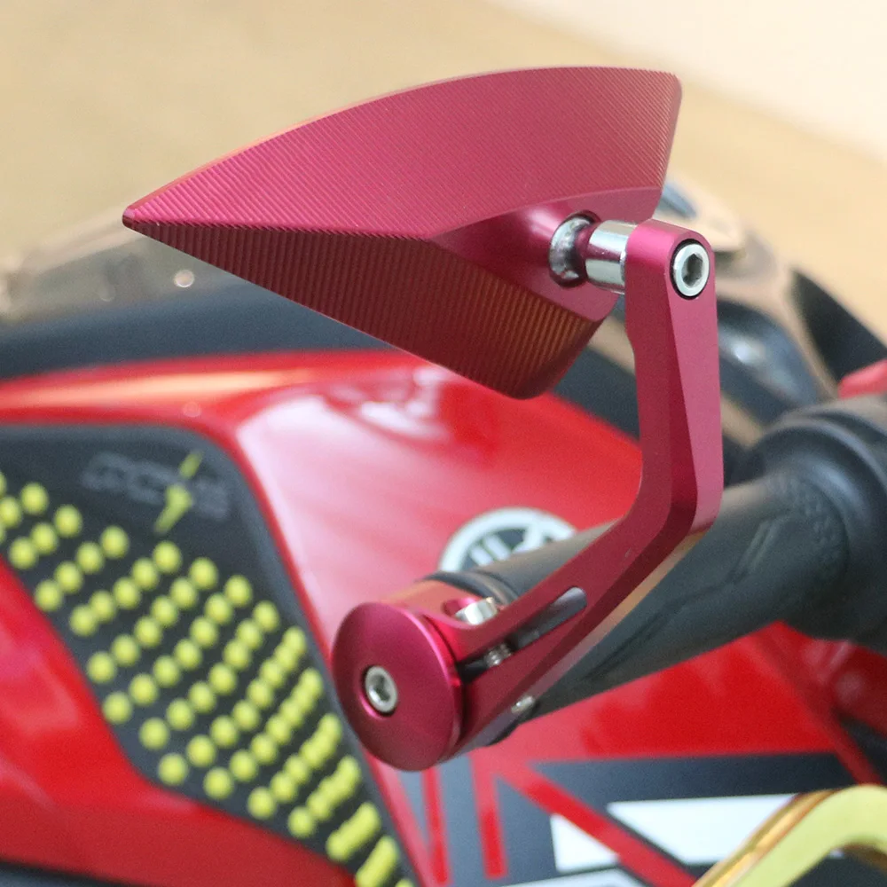 Универсальный CNC алюминиевый мотоцикл 22 мм руль бар конец боковые зеркала