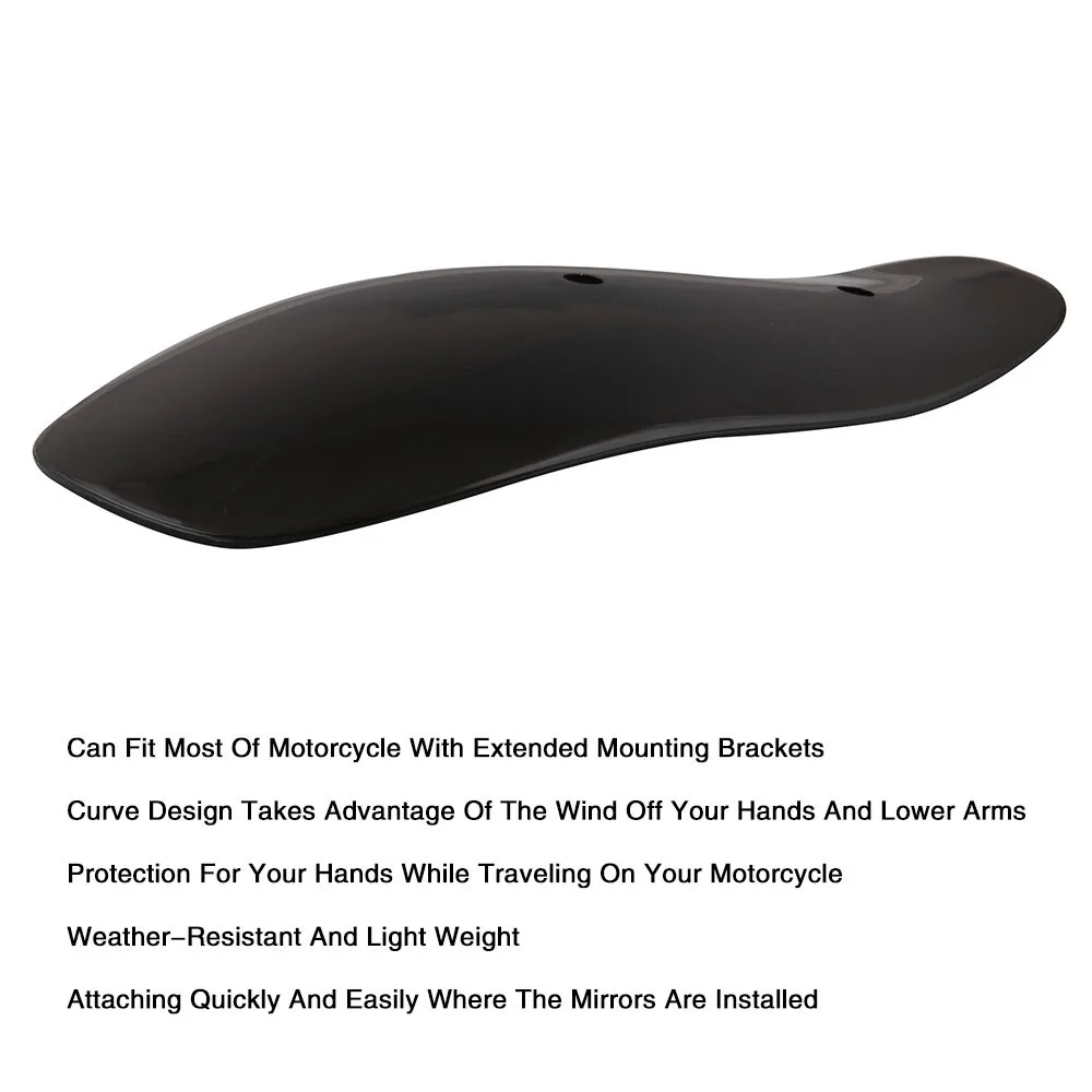 

1 Pair Motorcycle Hand Guards Wind Deflectors For Bikes/ Choppers/Crusiers