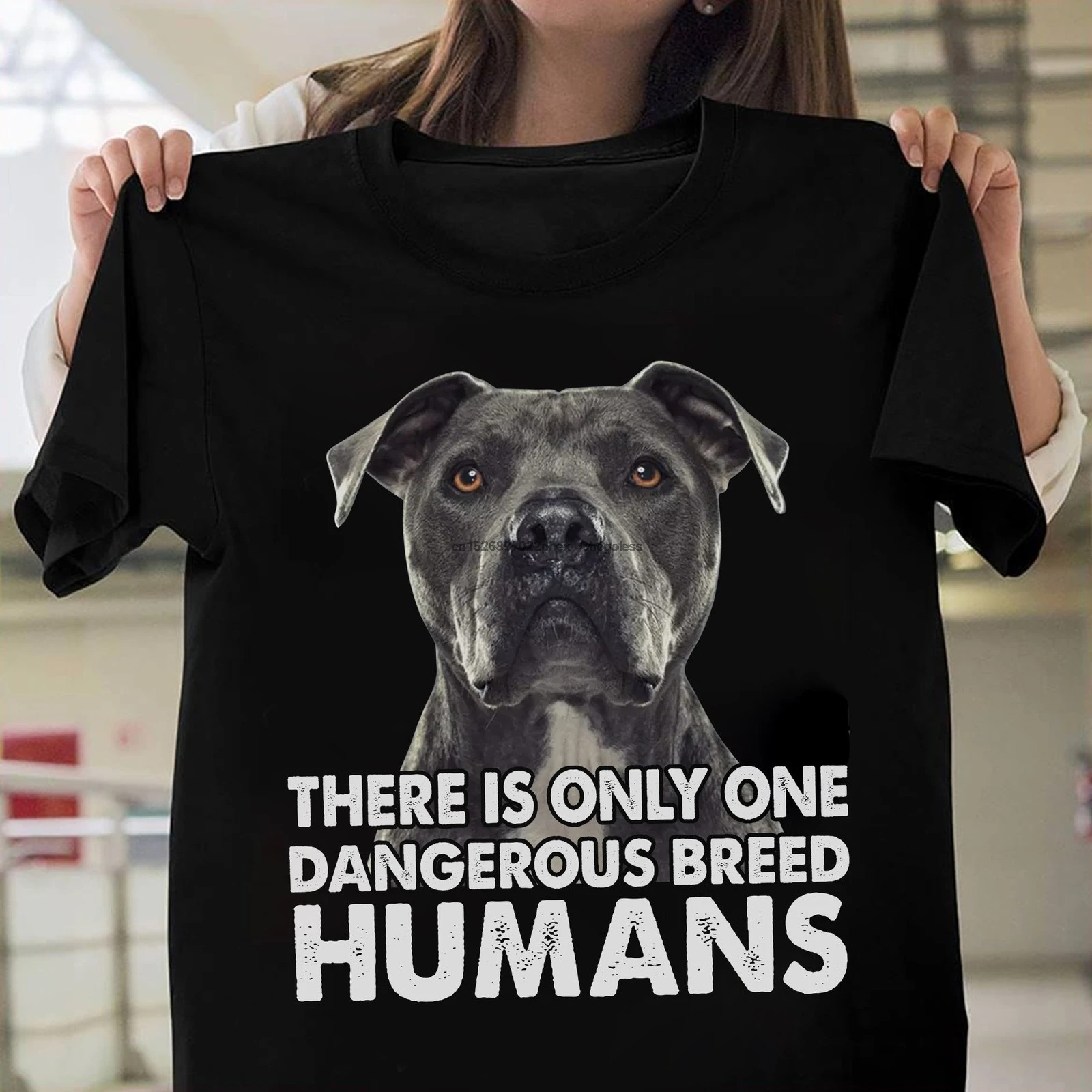 Pitbull есть только одна опасная порода человек собака влюбленные Мужская футболка