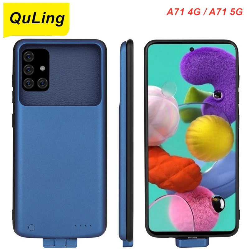 

QuLing 5000 мАч для Samsung Galaxy A71 4G 5G чехол для аккумулятора зарядное устройство для Samsung Galaxy A71 чехол для аккумулятора