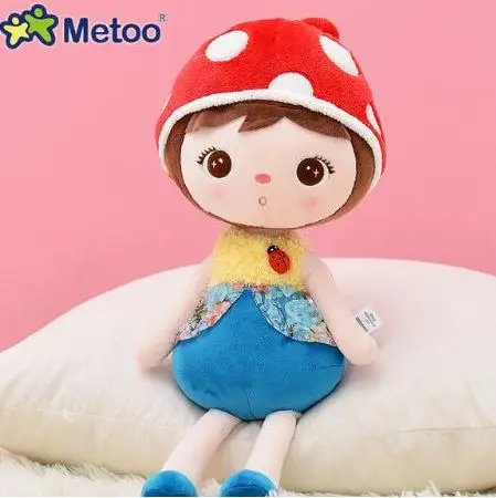 Metoo Angela doll 50cm kawaii Stuffed Plush Animals Cartoon Kids Toys Birthday gift Koala Panda Deer bee ladybug sheep - Цвет: ladybug