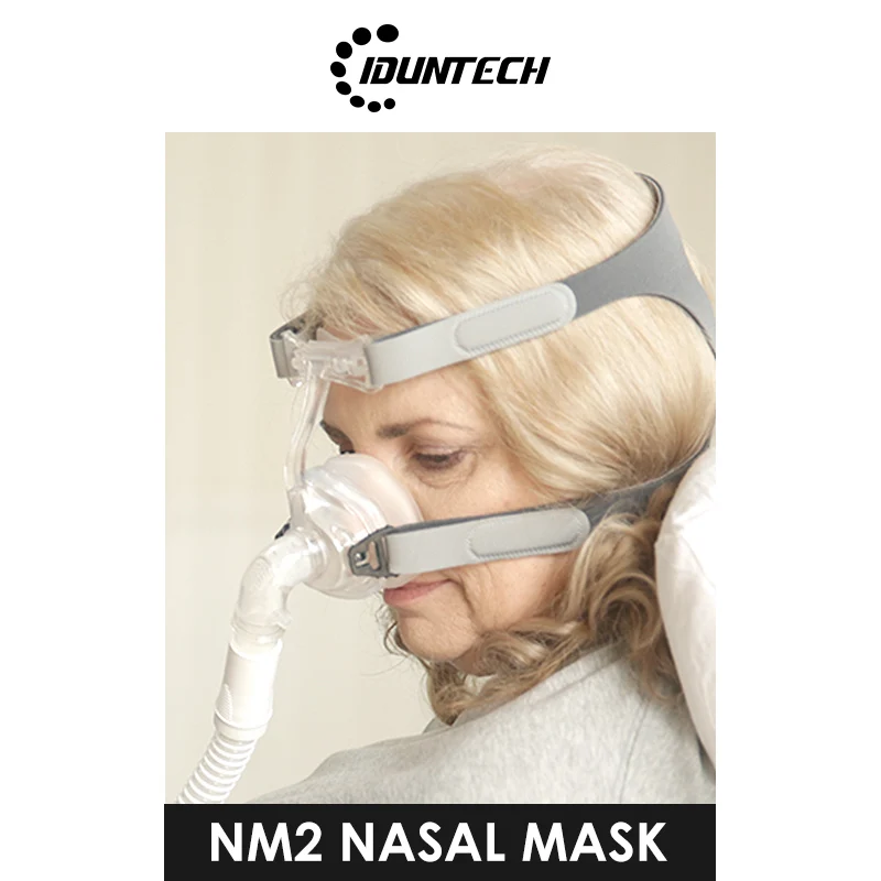 BMC NM2 Nasal Mask With Headgear Silicon Gel Cushions For CPAP Auto