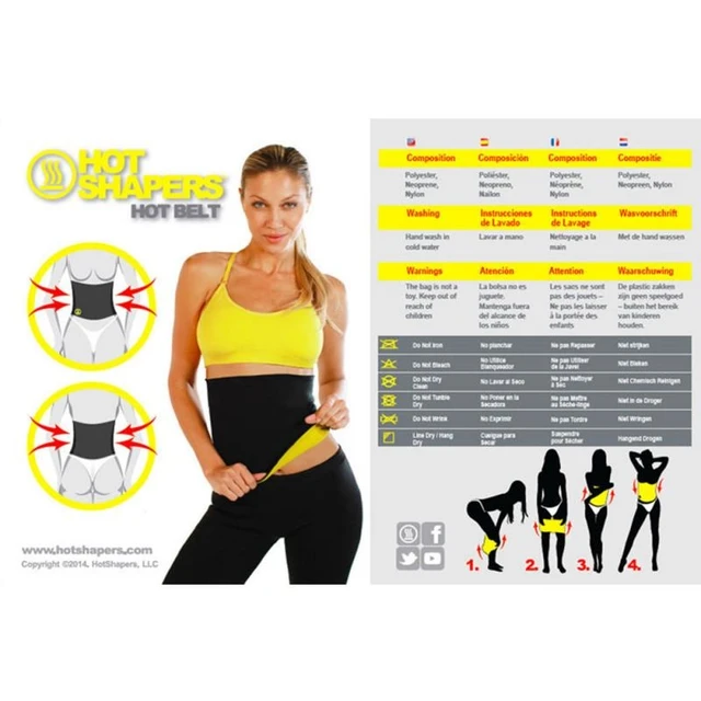  HOT SHAPERS Hot Belt for Women – Sweat Enhancing Neoprene Stomach  Shaper and Belly Fat Burner for a Slimmer & Trimmer Waist (Black, L) :  Sports & Outdoors