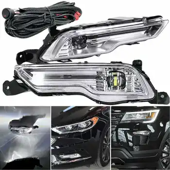 

Hot LED Fog Lights Kit For Ford Fusion/Modeo 2017-2018 for Explorer Sport 2018-2019 with Harness and Switch HS7Z15200F/HS7Z15201