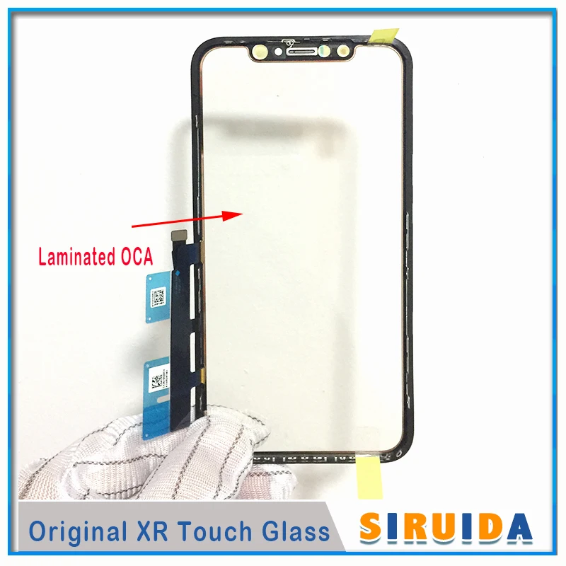 1 шт. 100% оригинальное ЖК цифровое Сенсорное стекло с гибким кабелем для iphone XR 11