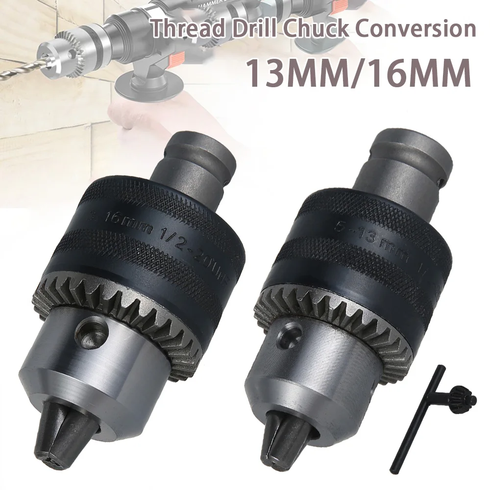 

1PC Thread Drill Chuck Conversion Drill Chuck Adapter Convert Impact Wrench Into Electric Drill 3 Jaw Chuck Hardware Tool