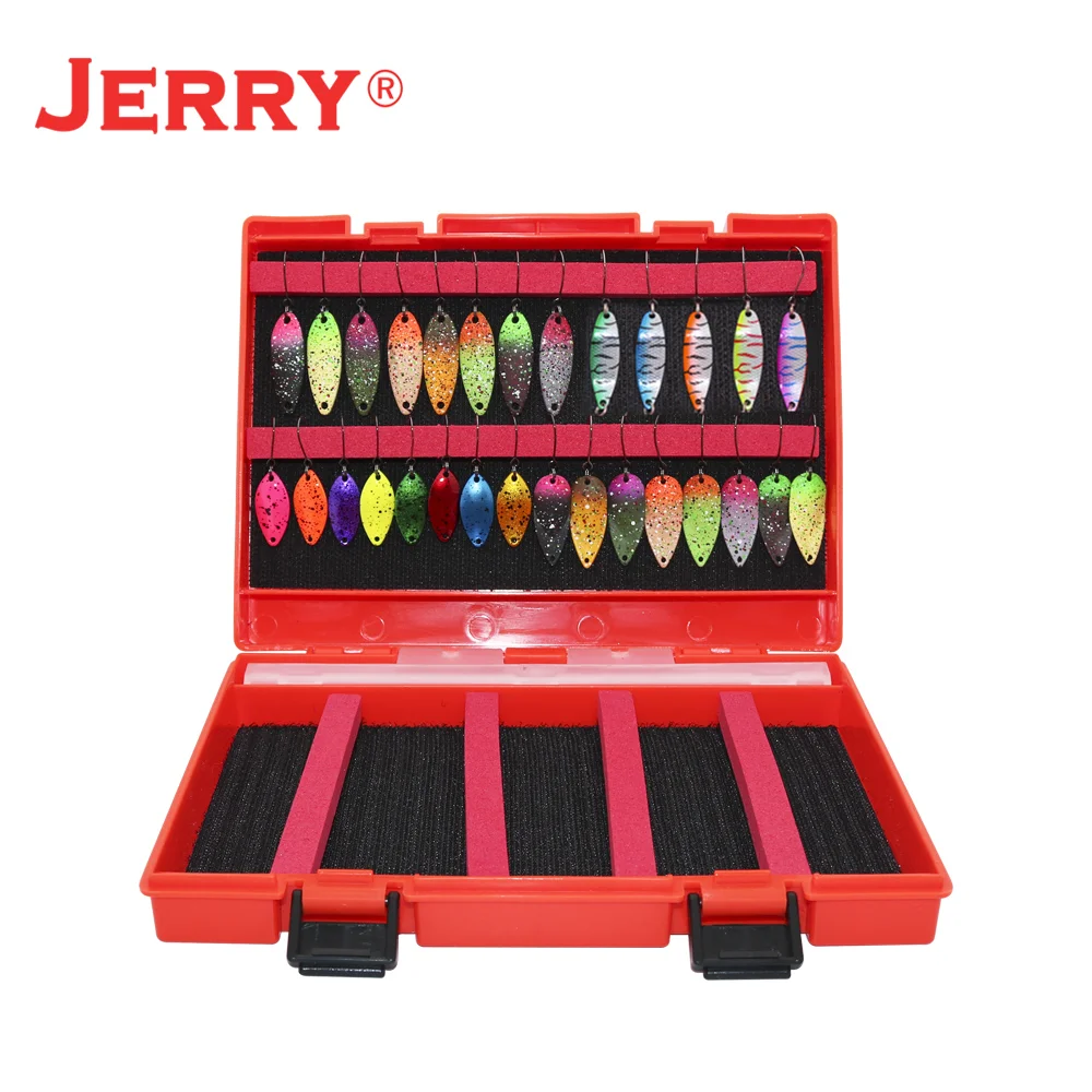 Сверхлегкая микро область Джерри набор ложек блесны приманок для рыбалки в ассортименте коробка | Наживки -4000934222550