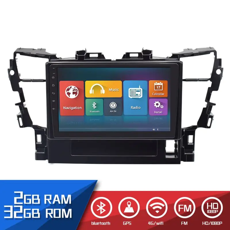 Автомобильный Радио автомобильный MP5 мультимедийный плеер для Toyota Alphard DVD 2 Din