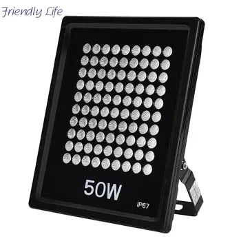 

50W Rectangular Flood Light 220V Cool White IP65 Waterproof Spotlight Cooling And Energy Saving Outdoor Lamp