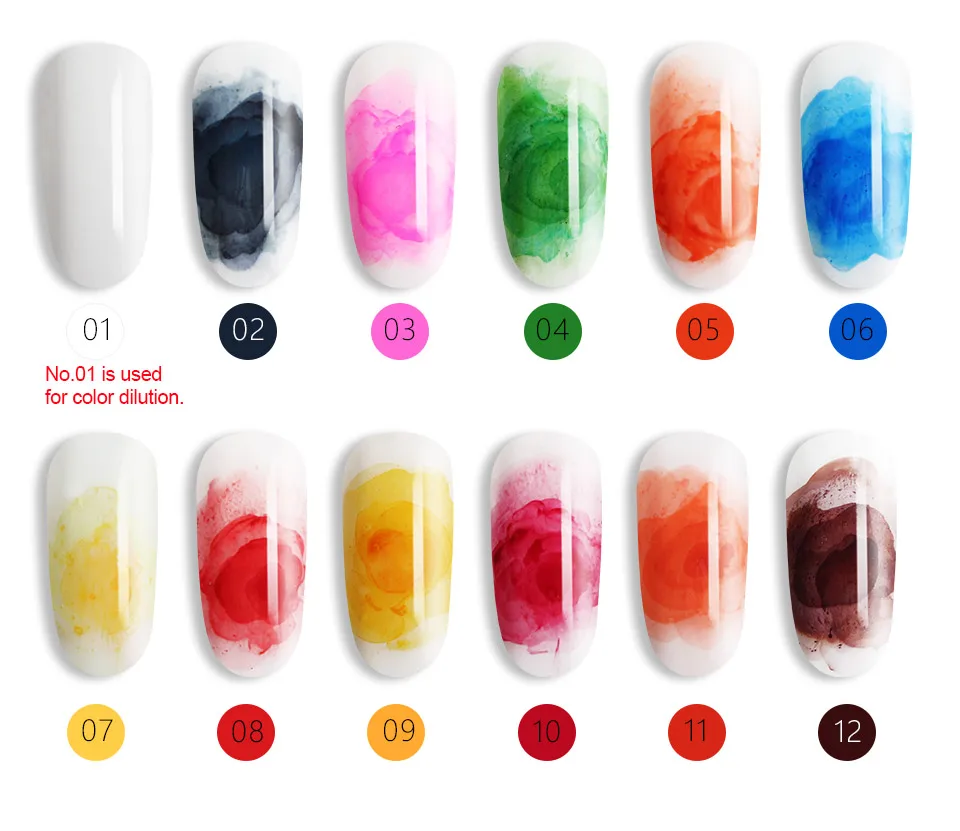 SAVILAND мраморные акварельные чернила гель для ногтей белые прозрачные цветущие ногти с uv-фильтром картина цветок замочить от УФ светодиодный лак для ногтей