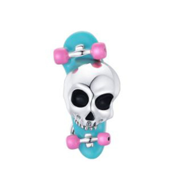European  925 Sterling Silver Christmas Blue Moon Star Tree Halloween Skull Jack Beads Fit Original Pandora Charms Bracelet