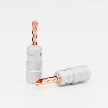 

Hi End Audio Copper Plated Banana BFA Z-Type Plug Speaker Cable Wire Connector HiFi