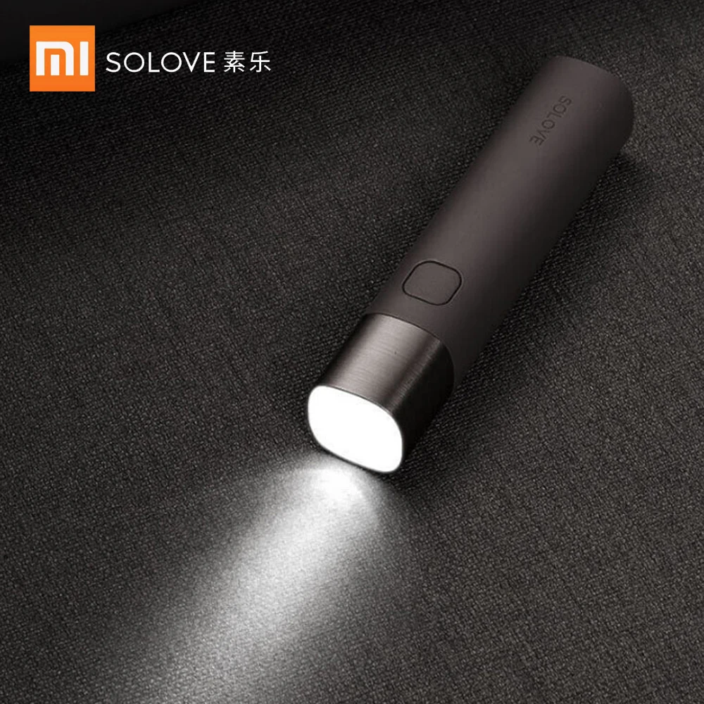 

XIAOMI SOLOVE X3 Electric Torch 3000mAh Power Bank USB Rechargeable Brightness EDC Flashlight Portable Mini LED Torch for Bike