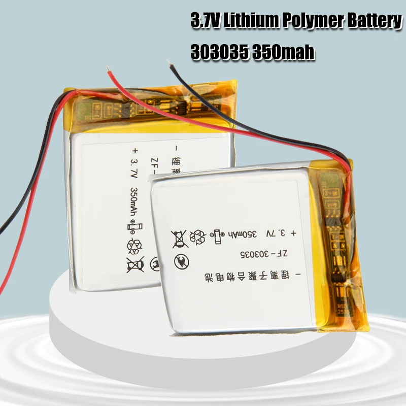 303035 3 7 v 350mAh литиево ионная литий полимерный аккумулятор Батарея PCM защищенный