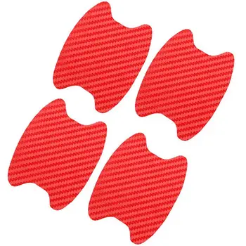 

4Pcs Car Door Handle Grab Car Sticker Protective Film Carbon Fiber Sticker