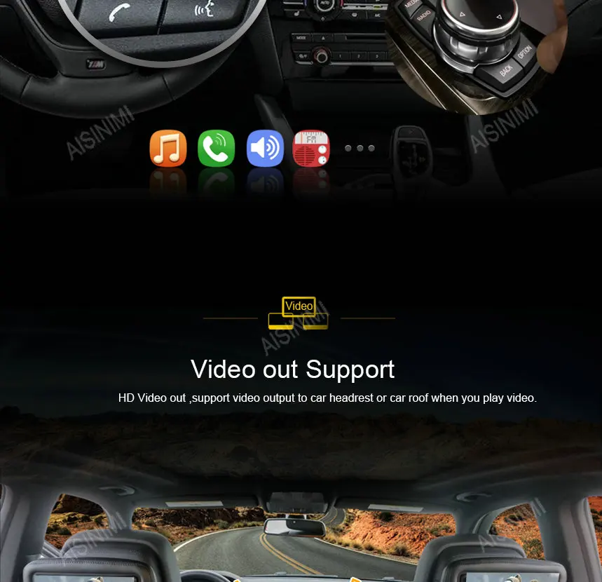 Clearance AISINIMI Android 9.0 CarPlayer FOR BMW X1 E84 (2009-2015) Without original screen/Supply with iDrive audio gps stereo all in one 15