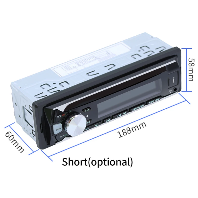 12 В Bluetooth автомобильный Радио плеер стерео Fm Mp3 аудио Usb Sd Mmc Aux Авто электроника в тире Авторадио 1 Din без Cd, 508