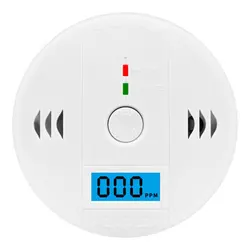 Lcd detector de monóxido de carbono alarme co sensor de aviso de gás monitor de alarme tester casa segurança monóxido de carbono sensor inteligente