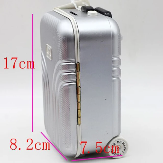Mini Doll Miniature Rolling Luggage 