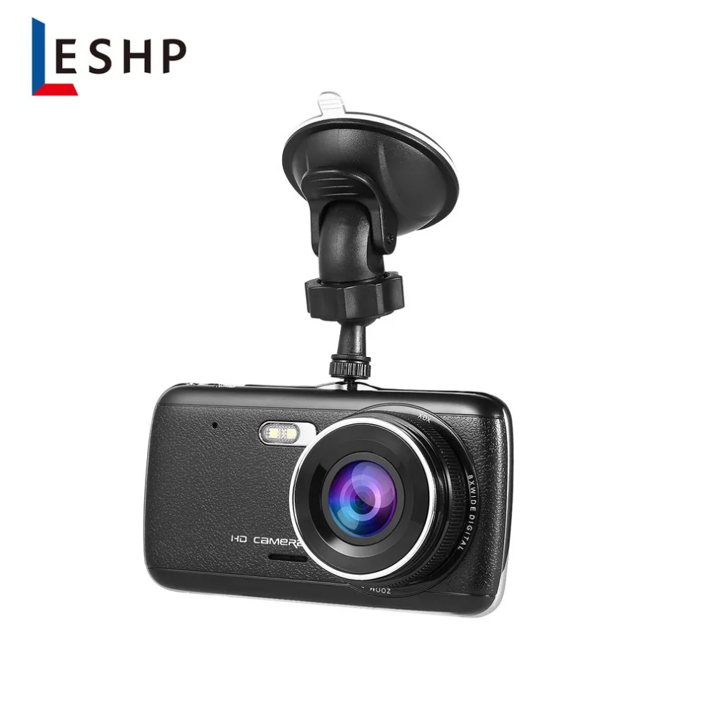 LESHP 16 миллионов пикселей 1080P HD видео запись 170C большой широкий угол 4 дюймов ips ЖК-дисплей сдвоенный объектив видеорегистратор Автомобильный видеорегистратор