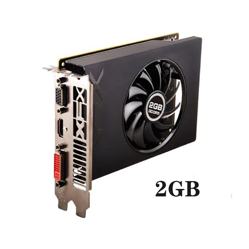 graphics card for pc Used XFX Radeon R7 240A 2GB Video Cards GPU For AMD Radeon R7 240 GDDR3 128bit Graphics Screen Cards Desktop Computer gpu computer