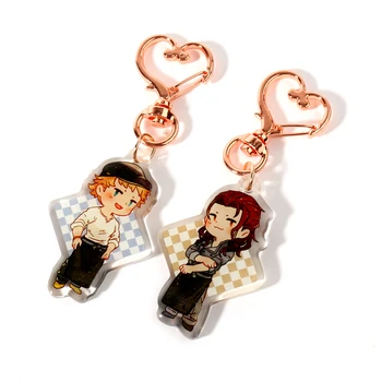 

Engraved Logo Acrylic Key Chain, Transparent Custom Acrylic Charms Keychain