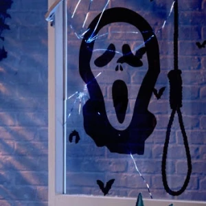 DCTAL Happy Halloween Large Wall Stickers Ghost Bat Glass Decal Window Stickers Posters Vinyl