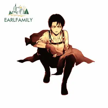 

EARLFAMILY 13cm x 12.5cm for Attack on Titan Auto Bumper Decal Window Car Stickers Waterproof Scratch-proof Anime Decoration