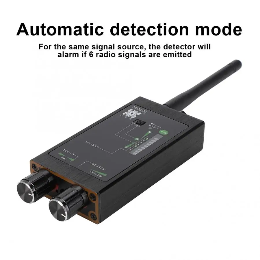 1MHz-12GH M8000 Antitracking Locator Monitor Auto Detector with LED Indicator(US 110-220V