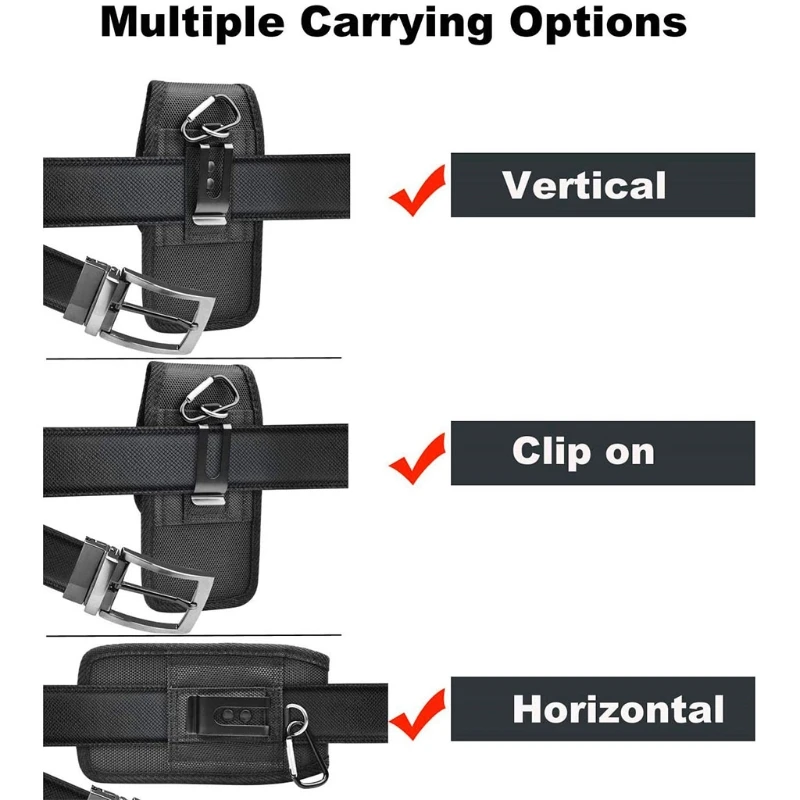 Waist Bag Mobile Phone Waist Bag Men Women Small Nylon Cell Phone Holster Storage Waist Fanny Pack Purse with Belt Loop Bum Bag 4 Size