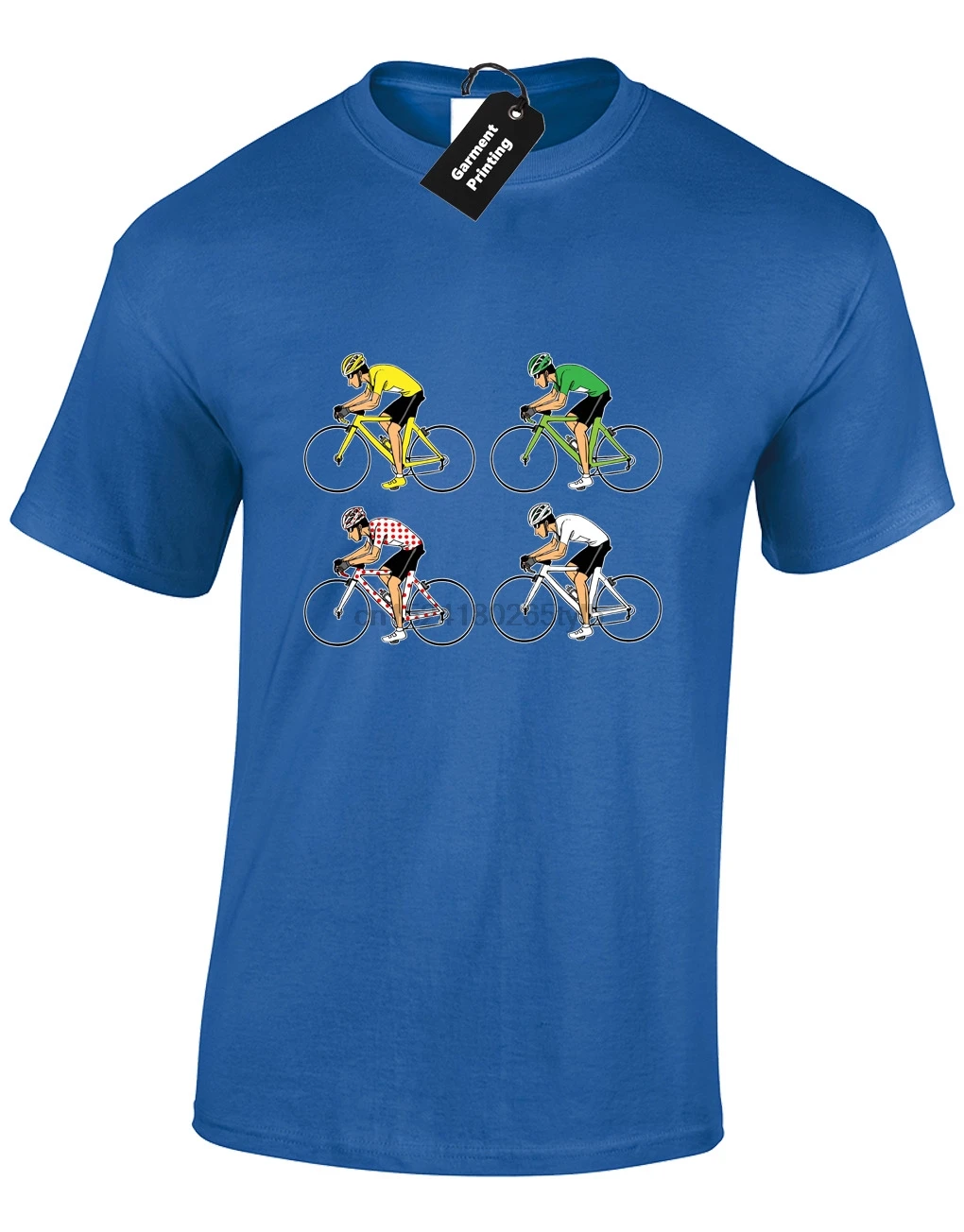 TOUR 4 JERSEYS MENS T-SHIRT DE FRANCE GIFT FOR CYCLIST CYCLING FAN BIKE TOP IDEA | Мужская одежда