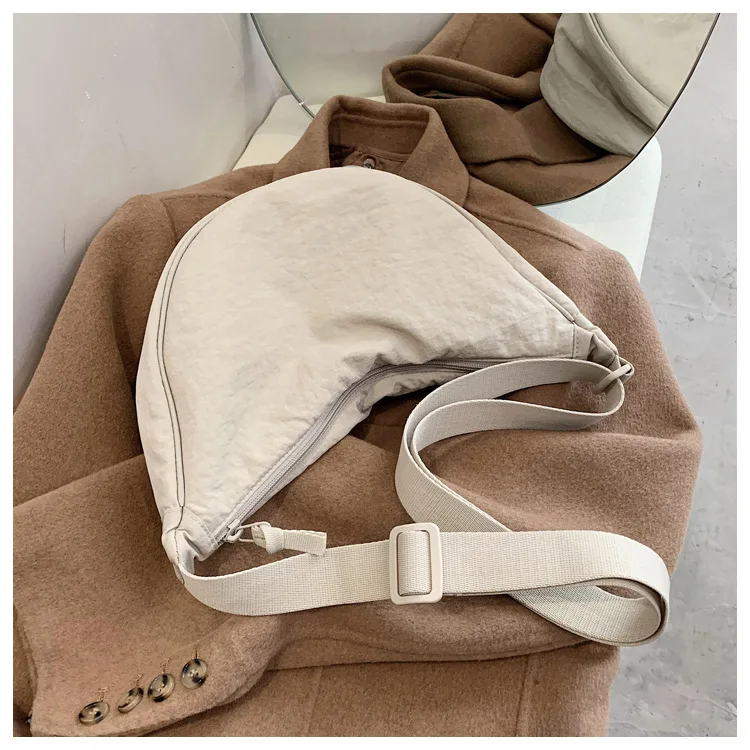 Casual Nylon Hobos Crossbody Bag For Women Designer Shoulder Bags Large Capacity Tote Lady Travel Shopper Bag Female Purses 2021