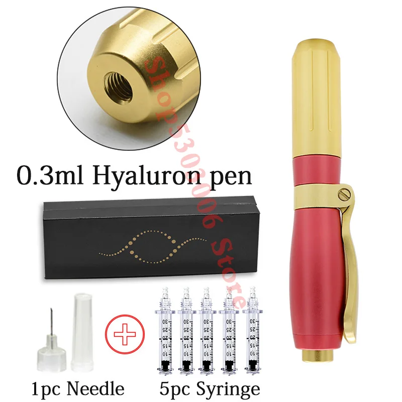 0.3ml pen set 1x5 0,5 мл, 0,3 мл, гиалуроновая ручка, распылитель, гиларонная ручка, пистолет для инъекций губ, удаление морщин, лифтинг, губа, наполнитель, высокое давление, мезо-пистолет - Номер модели: 0.3ml pen set 1x5
