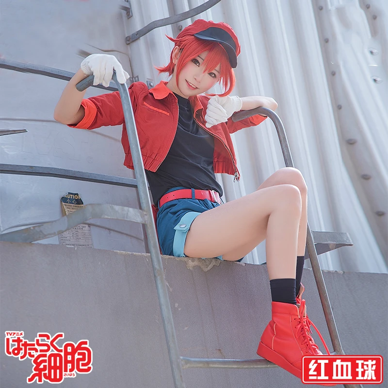 Cells At Work / Hataraku Saibou Anime Cosplay Costume Red Blood