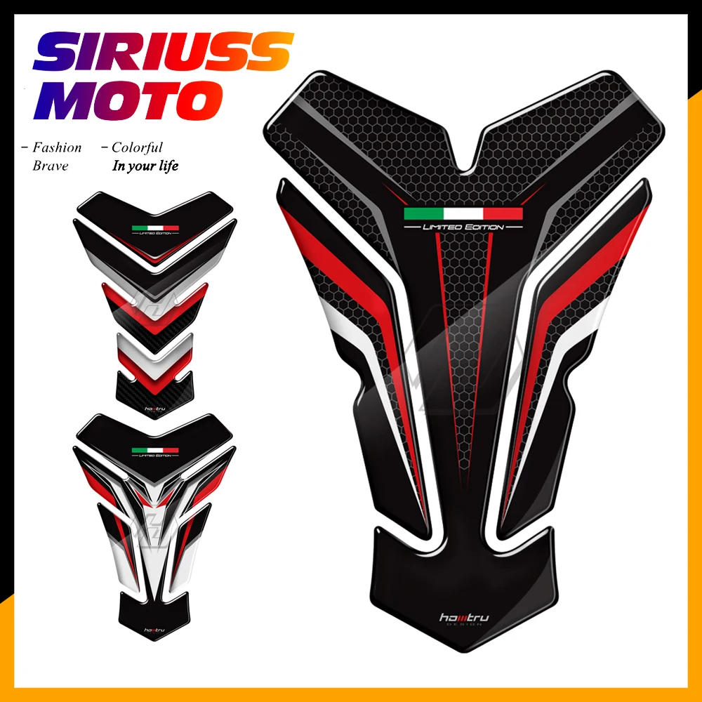 Защитный 3D чехол для бака мотоцикла Италия Honda Suzuki Yamaha Kawasaki Triumph Aprilia Benelli