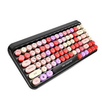 

Keyboard 84 Keycaps Wireless Mirror Computer Keyboard Matte Touch Compatibility Android Windows KB203