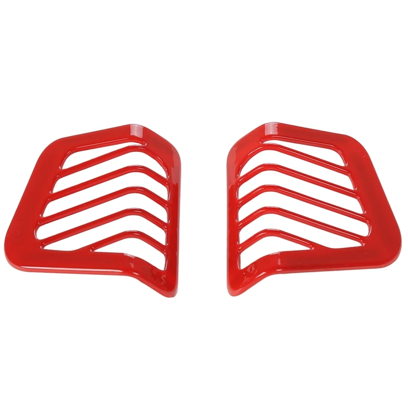 Pair Red Air Outlet Vent Cover Trim Dashboard Side For 2018 Jeep Wrangler JL | Автомобили и мотоциклы
