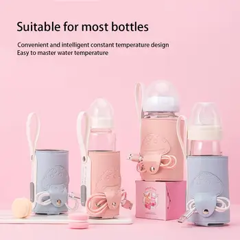 

Nursing Bottle Insulation Cover Universal Heating Sleeve USB Charging Constant Temperature PPSU Milk Bottle Feeder Heater