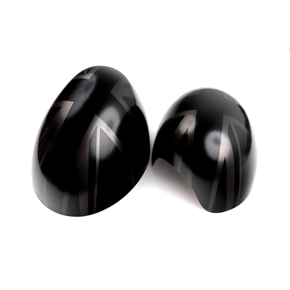 thumbnail image 1 of Cubiertas de espejo retrovisor exterior de coche, pegatinas de Bandera negra para Mini Cooper One S JCW F54 F55 F56 F57 F60 antes de julio de 2019, 1 of 5
