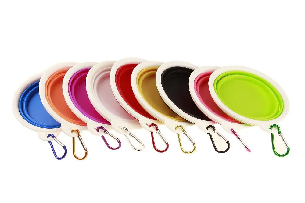 Carabiner silicone pet dog bowl (10)