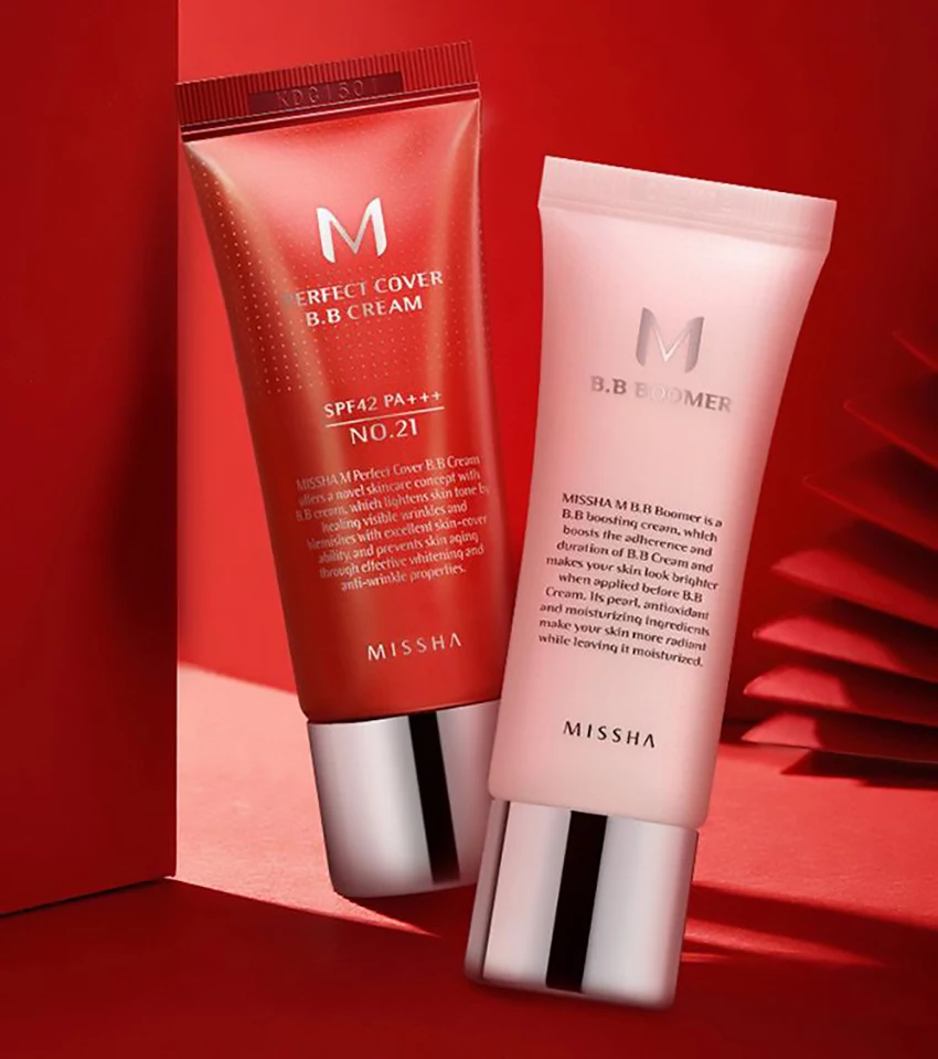MISSHA M 50ml Perfect Cover BB Cream Makeup CC Natural Whitening Waterproof Concealer Base Liquid Foundation