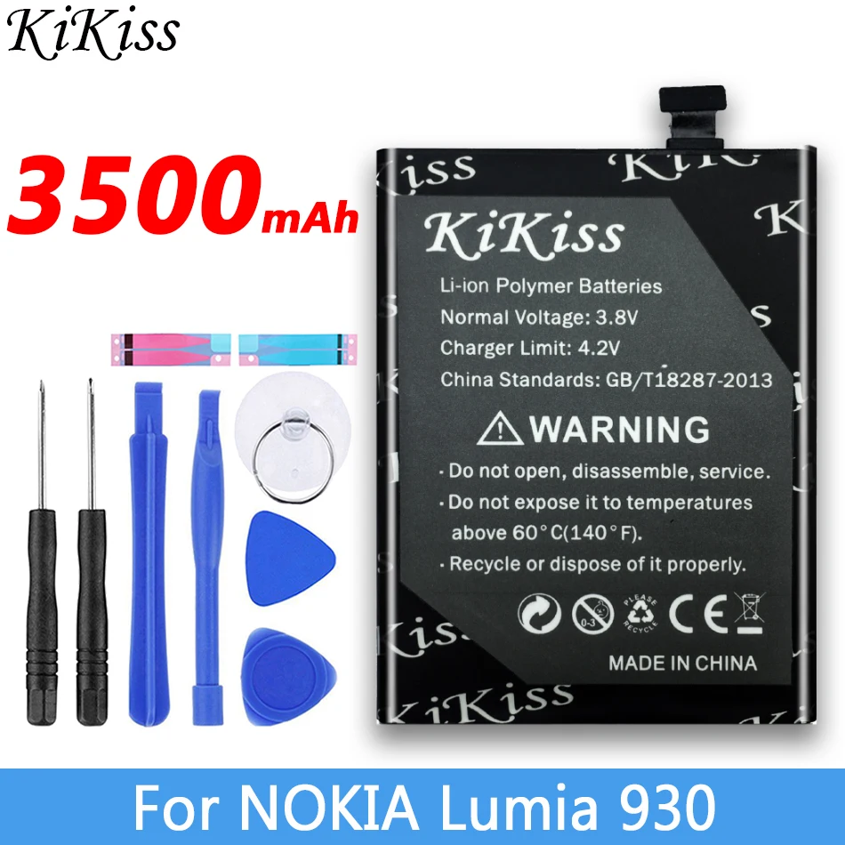 Мобильный телефон для Nokia Lumia 930 3500 мАч литий ионный полимерный аккумулятор 929 RM927