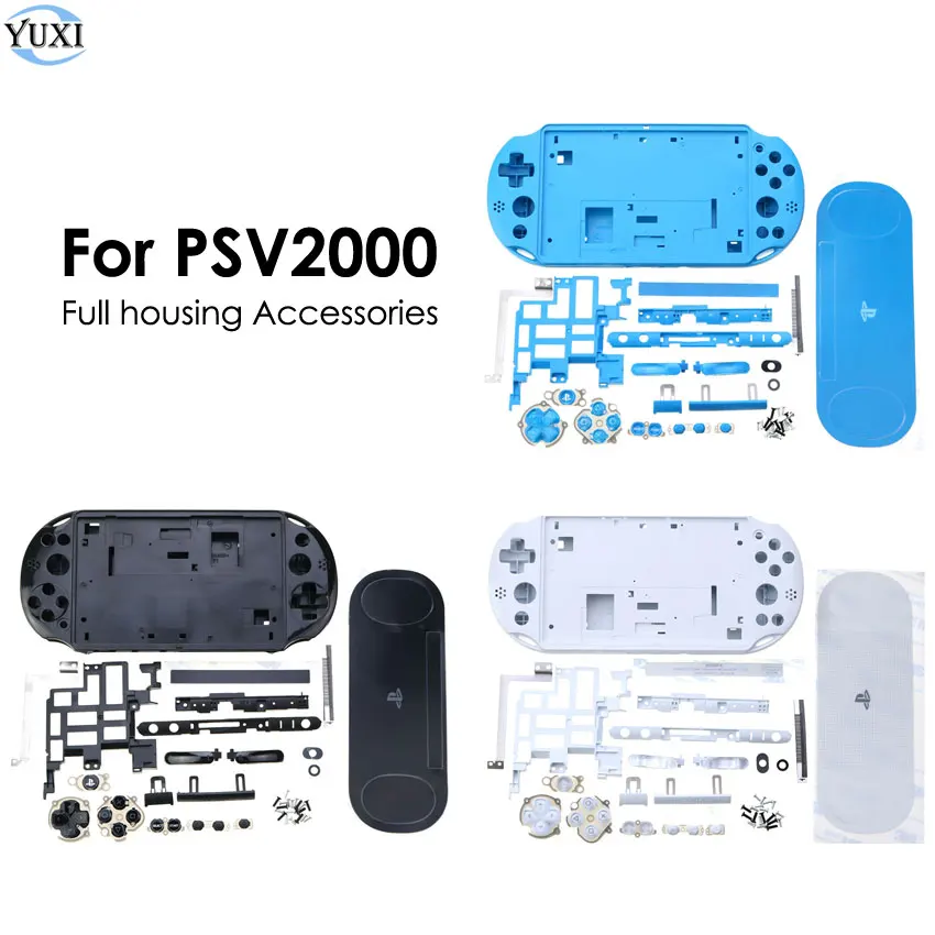 Yuxi For Ps Vita Psv 2000 Plastic Housing Shell Case Front Back Cover