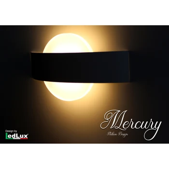 

LEDLUX LD8807C wall sconce Led wall pattern Mercury Italian Design Modern 6W warm White