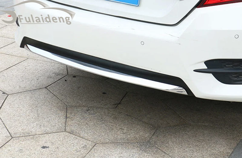 Для Honda Civic 10th abs хромированный задний бампер Защитная крышка планки 1 шт