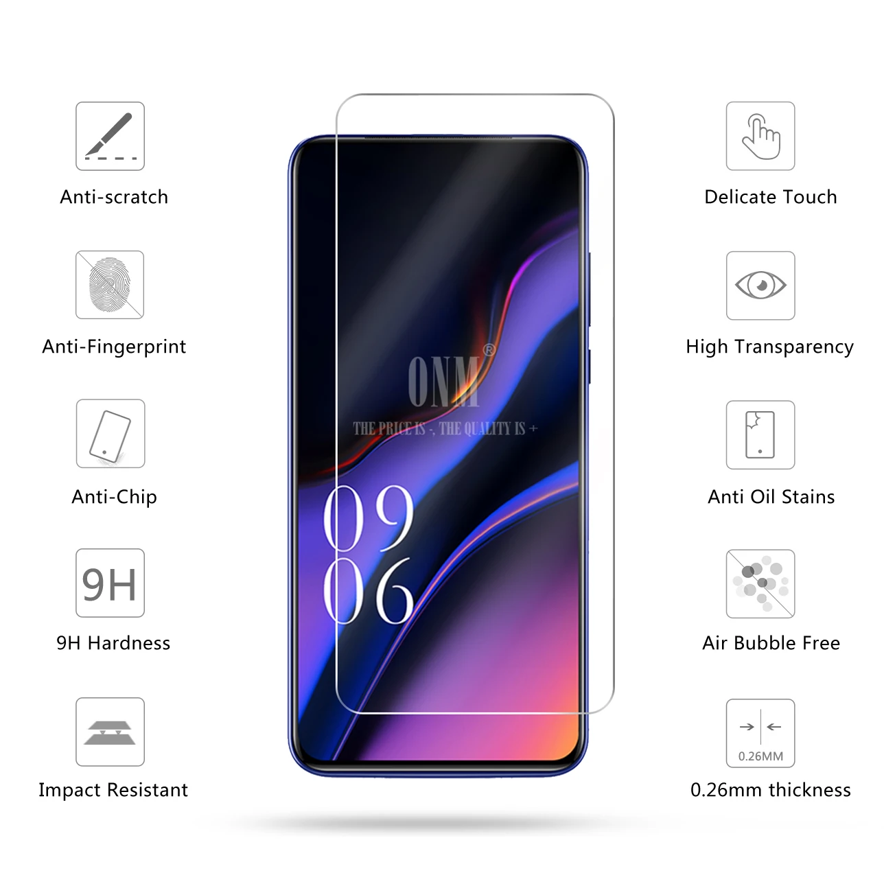 2 шт закаленное стекло для ELEPHONE PX стекло протектор экрана 2.5D 9H Премиум Закаленное стекло для ELEPHONE PX защитная пленка