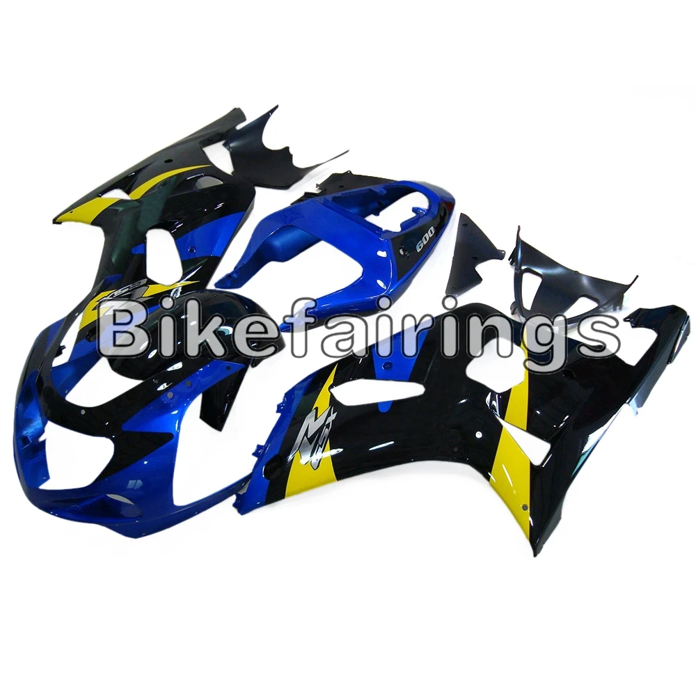 Полный комплект обтекателя Для Suzuki GSXR600 GSXR750 K1 2000 2001 2002 2003 GSX-R750 ABS Пластик мотоциклетный кузов цвет: черный, синий желтый